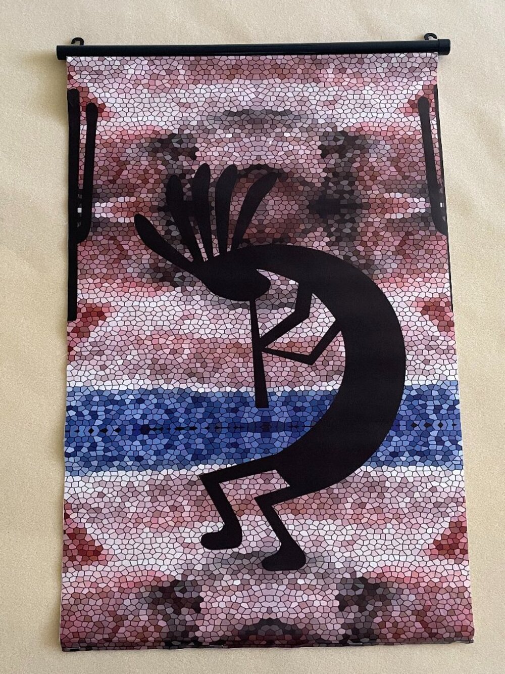 Kokopelli Southwest Desert Mosaic Rolled Print  $39